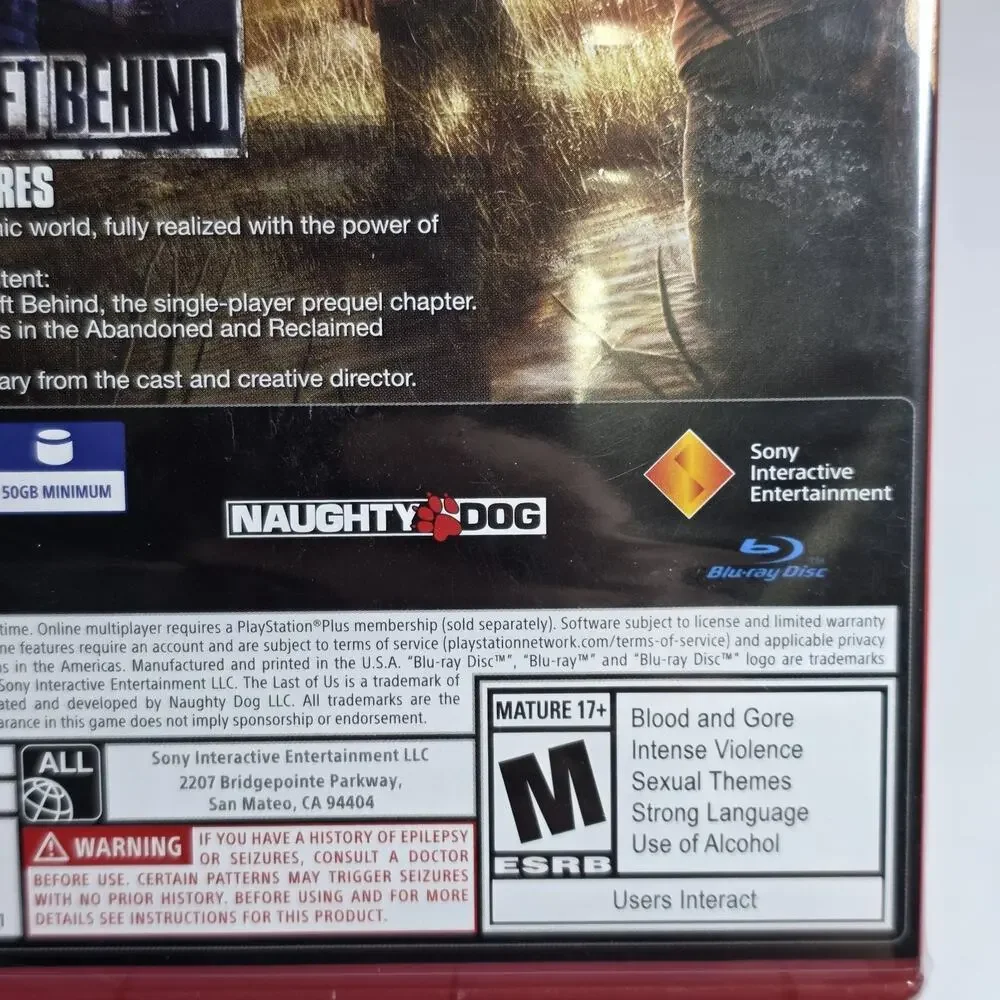 The Last of Us Remastered - PlayStation Hits - PlayStation 4 - New Sealed